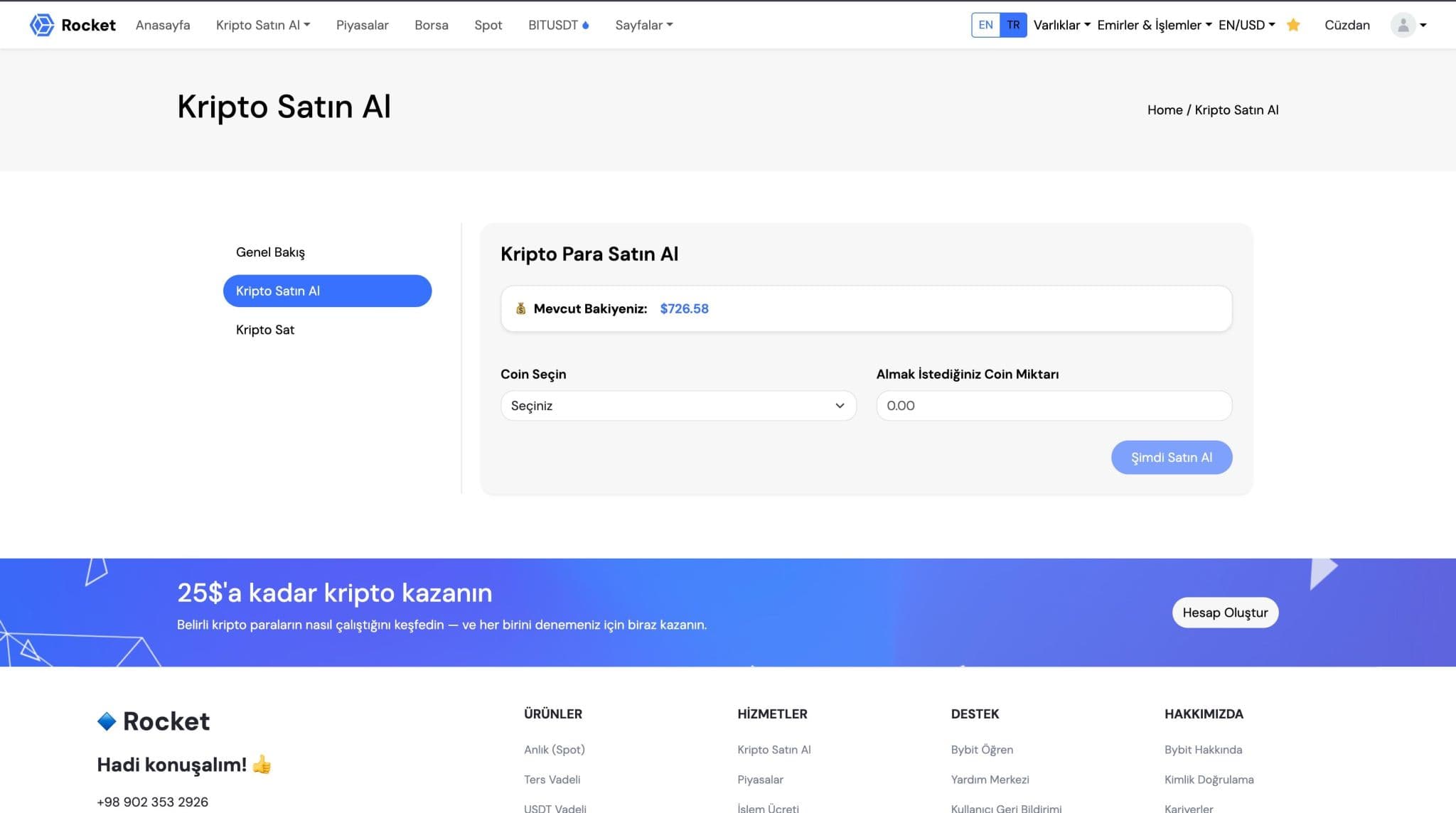 Kripto Al-Sat Paneli 3